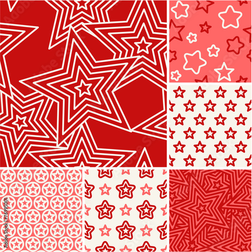 Thin lines backgrounds with pentagonal star