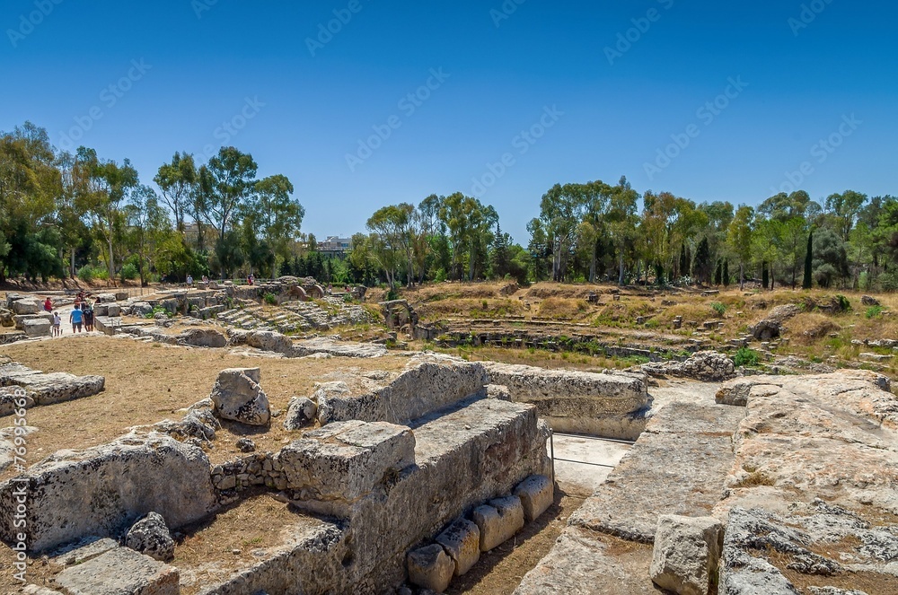 Roman amphitheatre, Syracuse, Sicily ,Italy.