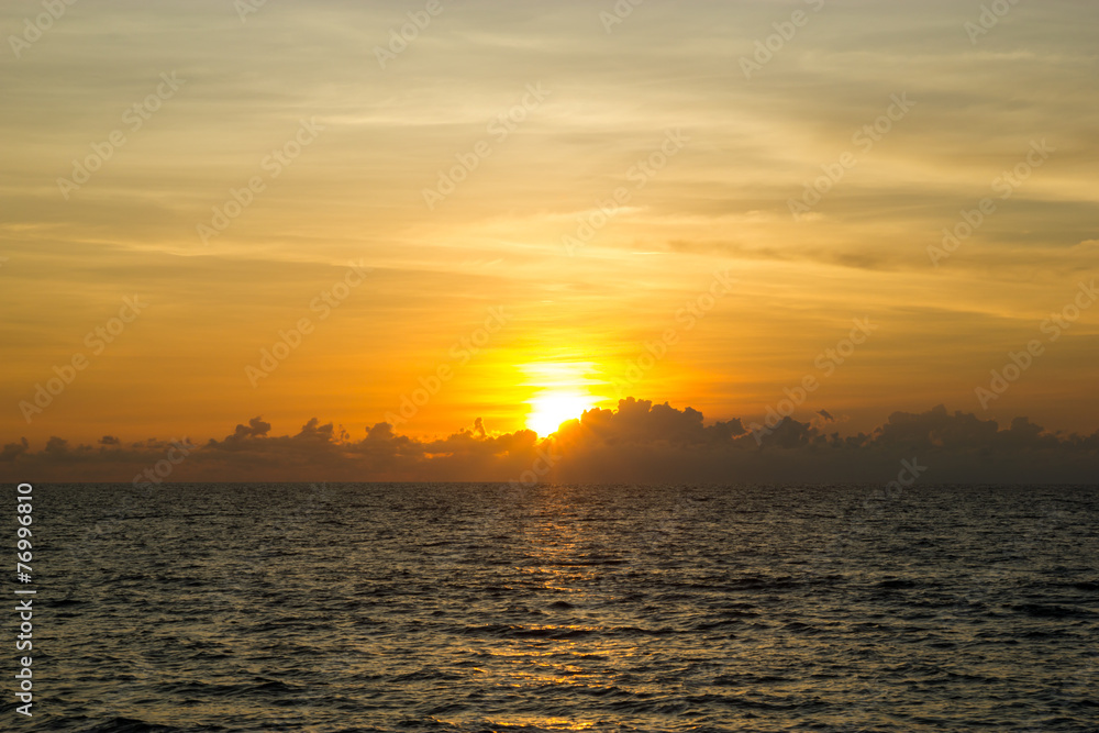 Sunset on the beach