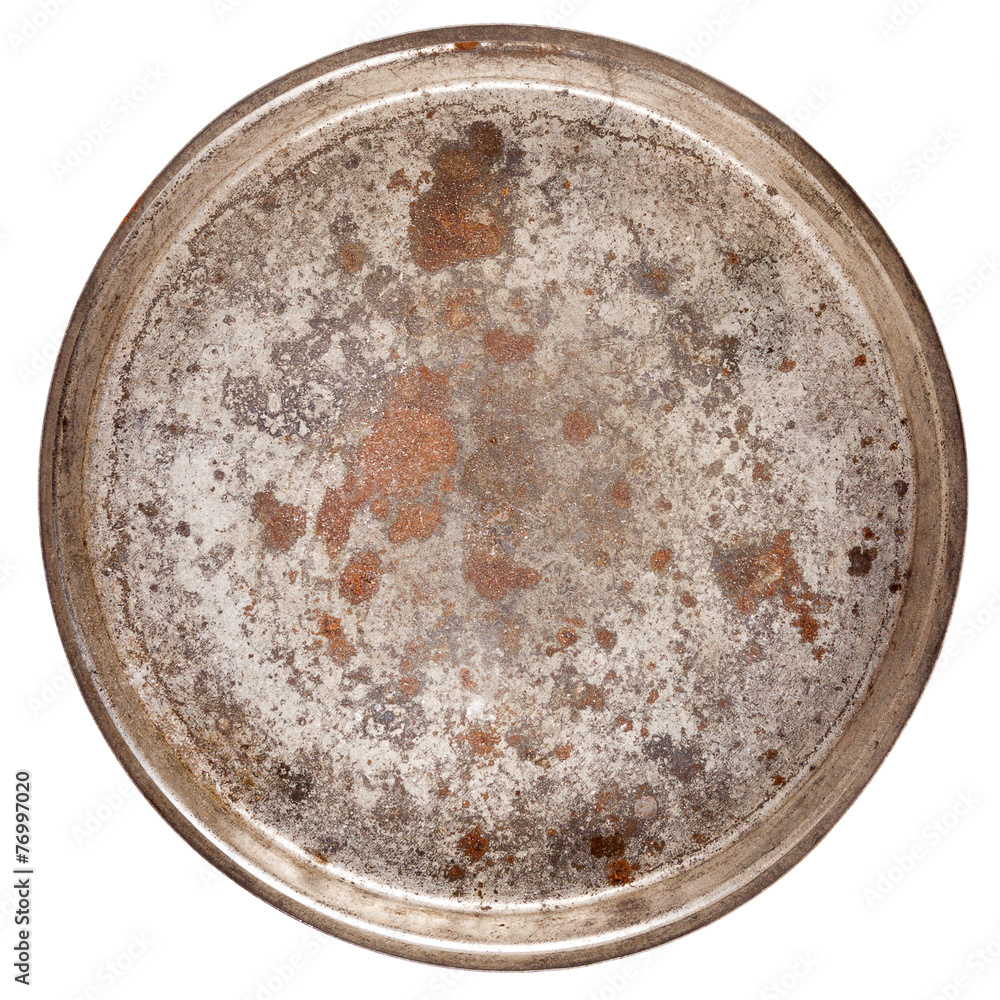 Rusty round metal plate Rusty round metal plate