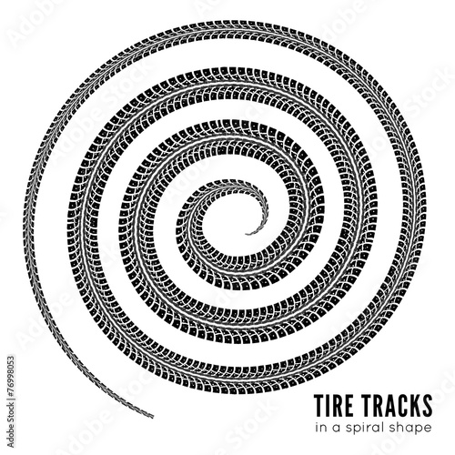 Tire tracks