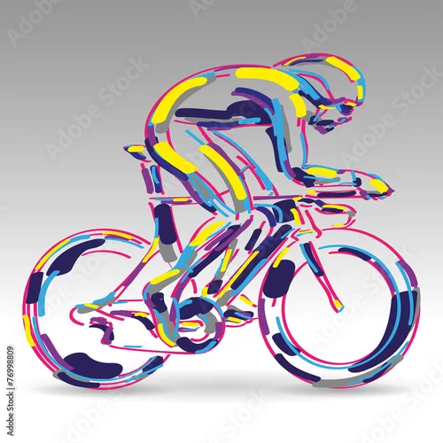 Fototapeta samoprzylepna kolarstwo wektor