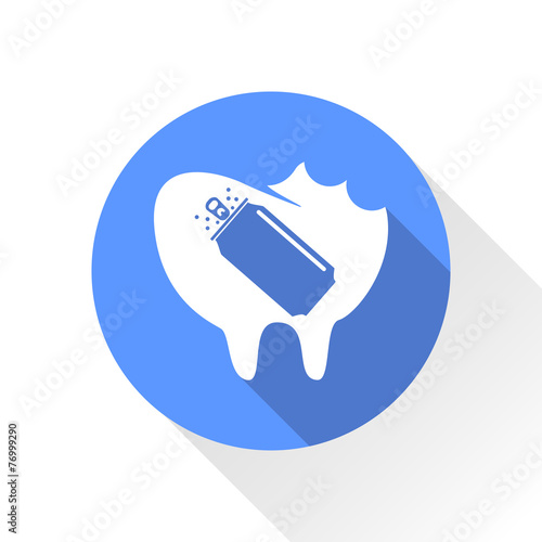 Dental care, soda hazards, icon