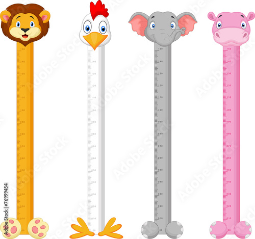 Cartoon animal wall meter