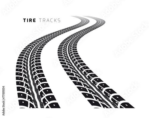 Tire tracks