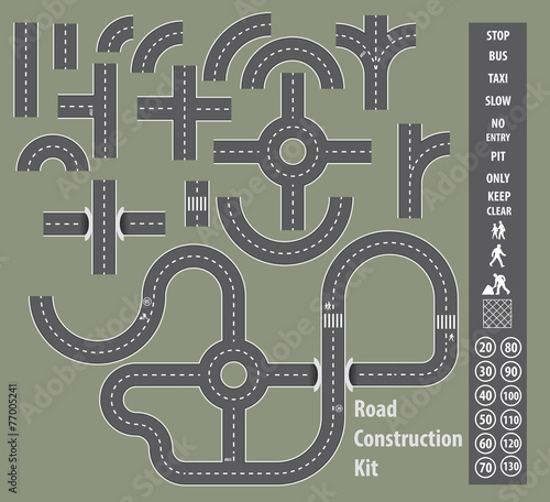 Road construction kit