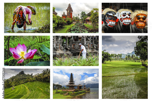 Collage Eindrücke von Bali, indonesien
