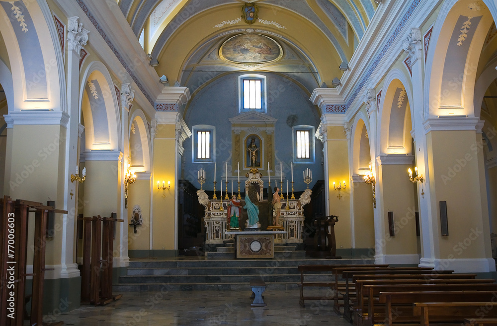 Mother Church of Viggianello. Basilicata. Italy.