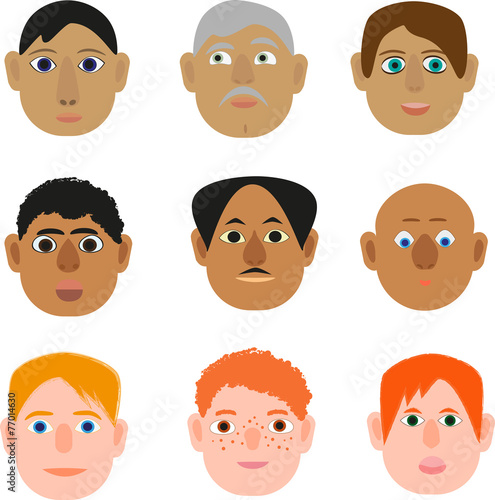 man's faces