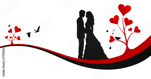 Hochzeitskarte Vektor