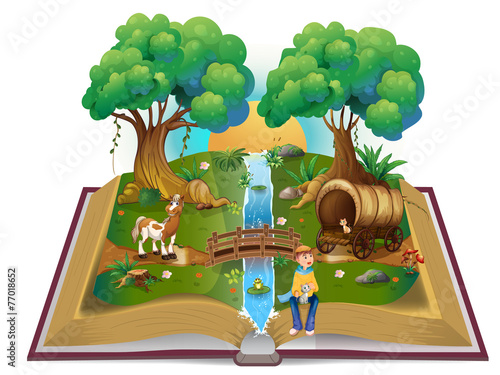 Book about magical forest