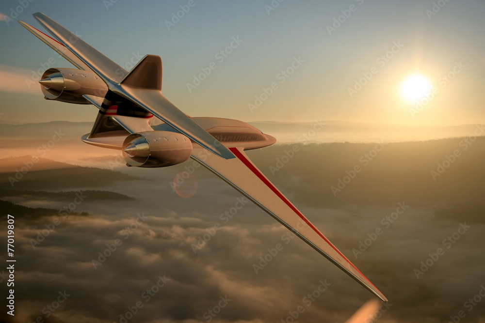 Naklejka premium passenger plane