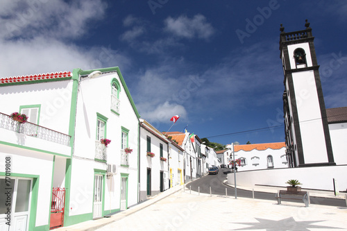 Quadro em tela Açores - Sao Miguel - place centrale de Santa Barbara