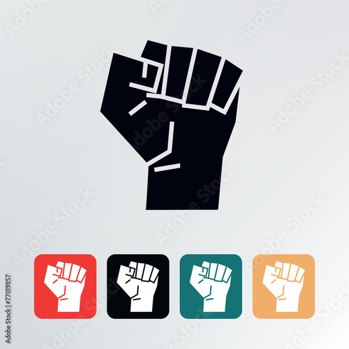 fist vector illustration.