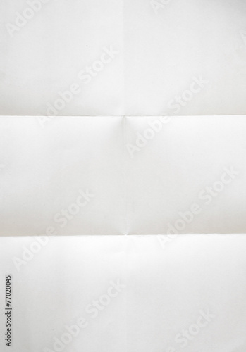 white sheet of paper folded