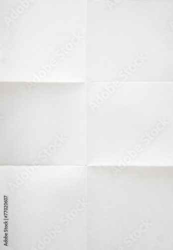 white sheet of paper folded