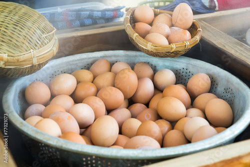Egg ripen by Hot spring in beppu