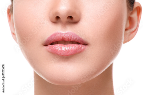 Fotografie Beautiful pink lips