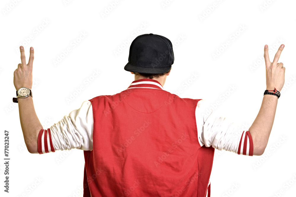 un jeune homme isolé sur fond blanc un jeune homme isolé sur fond blanc