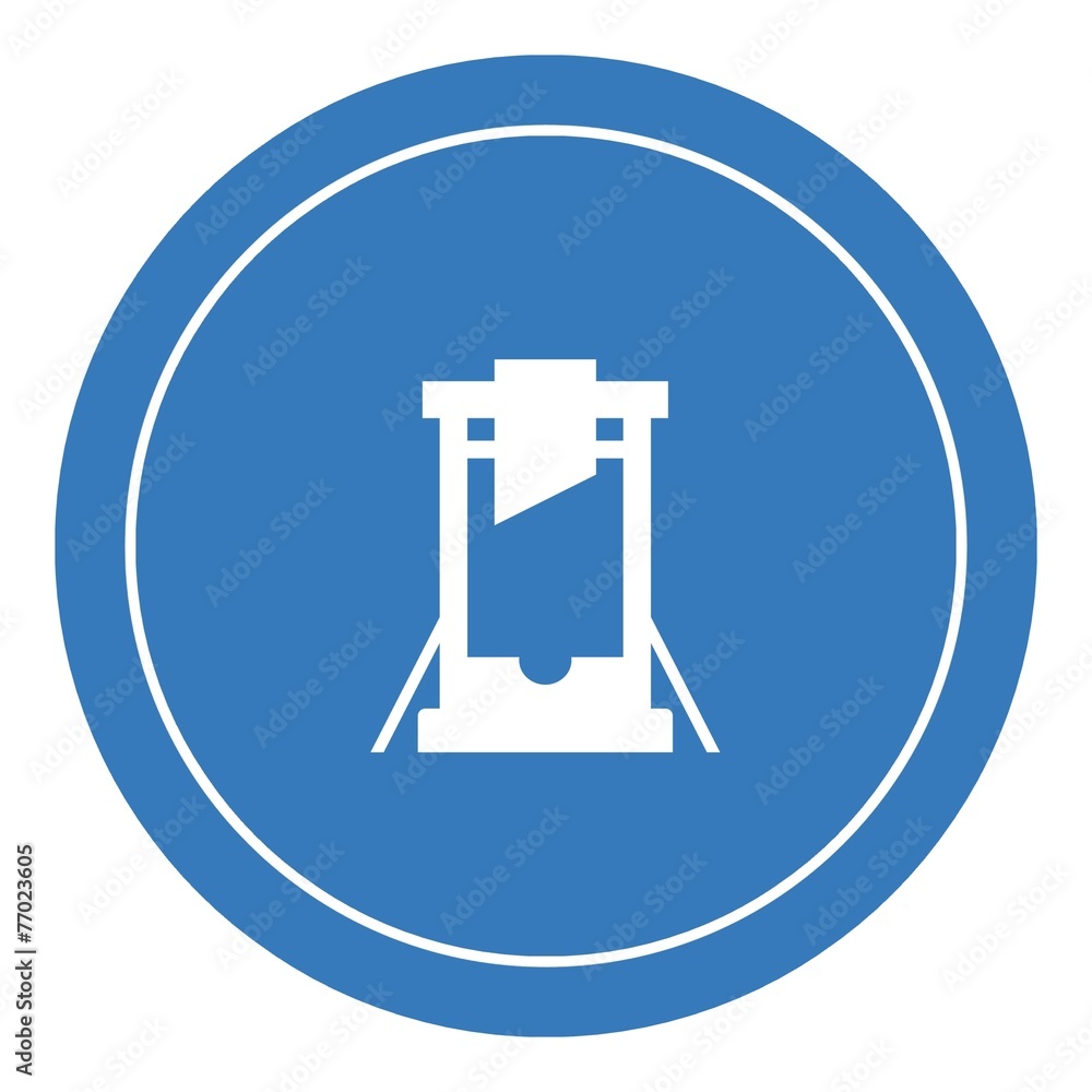 Guillotine dans un panneau Guillotine dans un panneau