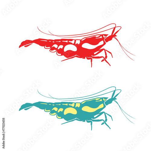 shrimp silhoutte