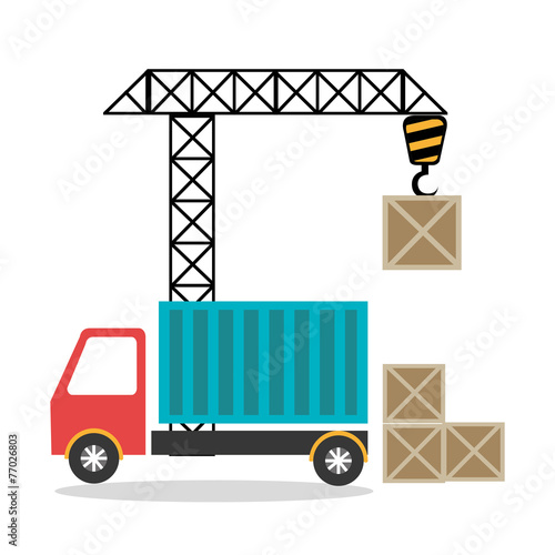 Delivery design, vector illustration.