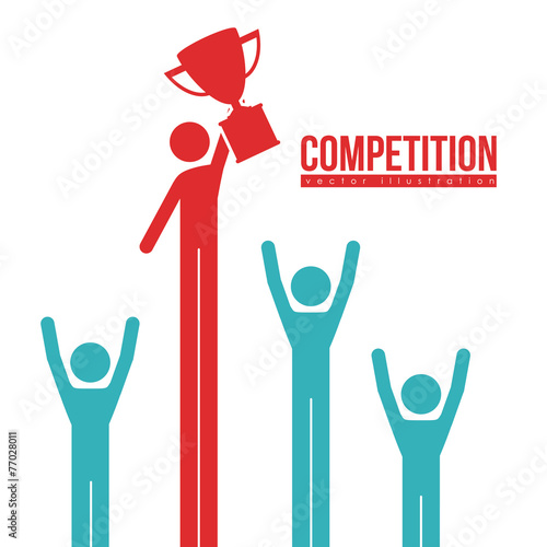 Competition design, vector illustration.