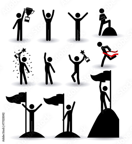 Competition design, vector illustration.