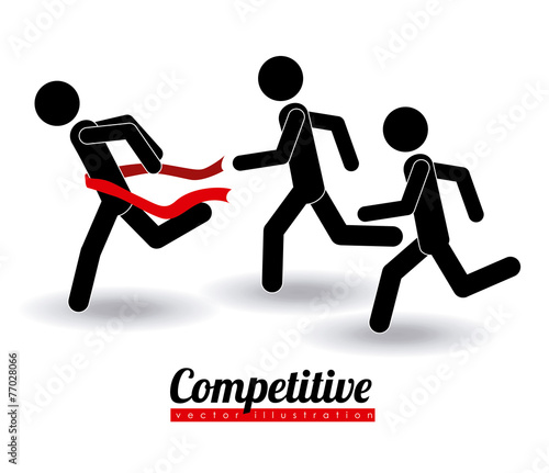 Competition design, vector illustration.
