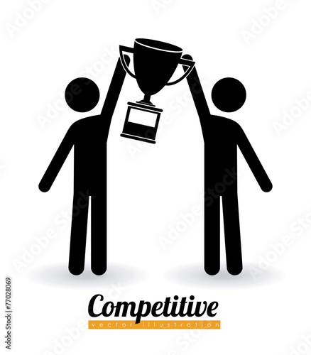 Competition design, vector illustration.