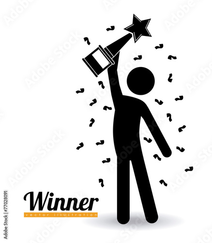 Competition design, vector illustration.