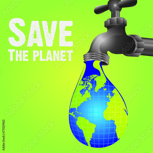 Ecology design, vector illustration.
