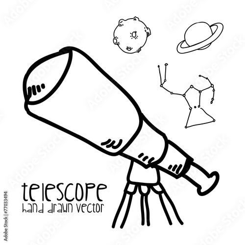 telescope drawn