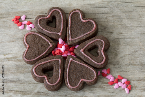 Heart Cookies in a Circle