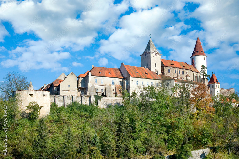 medieval royal gothic castle Krivoklat, Czech republic
