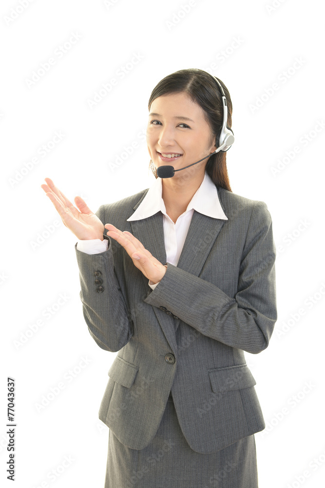 笑顔のオペレーター 笑顔のオペレーター