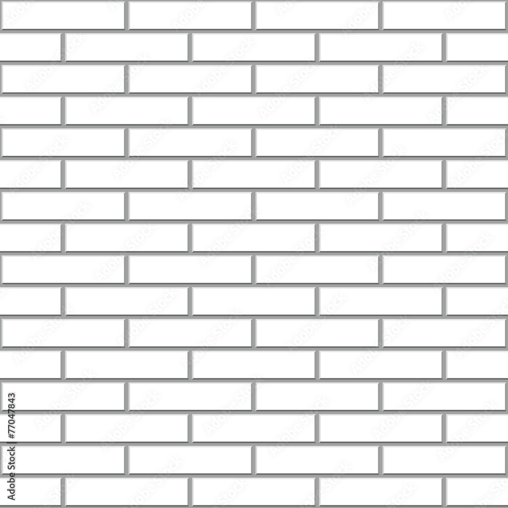 Seamless white brick wall vector pattern. Seamless white brick wall vector pattern.