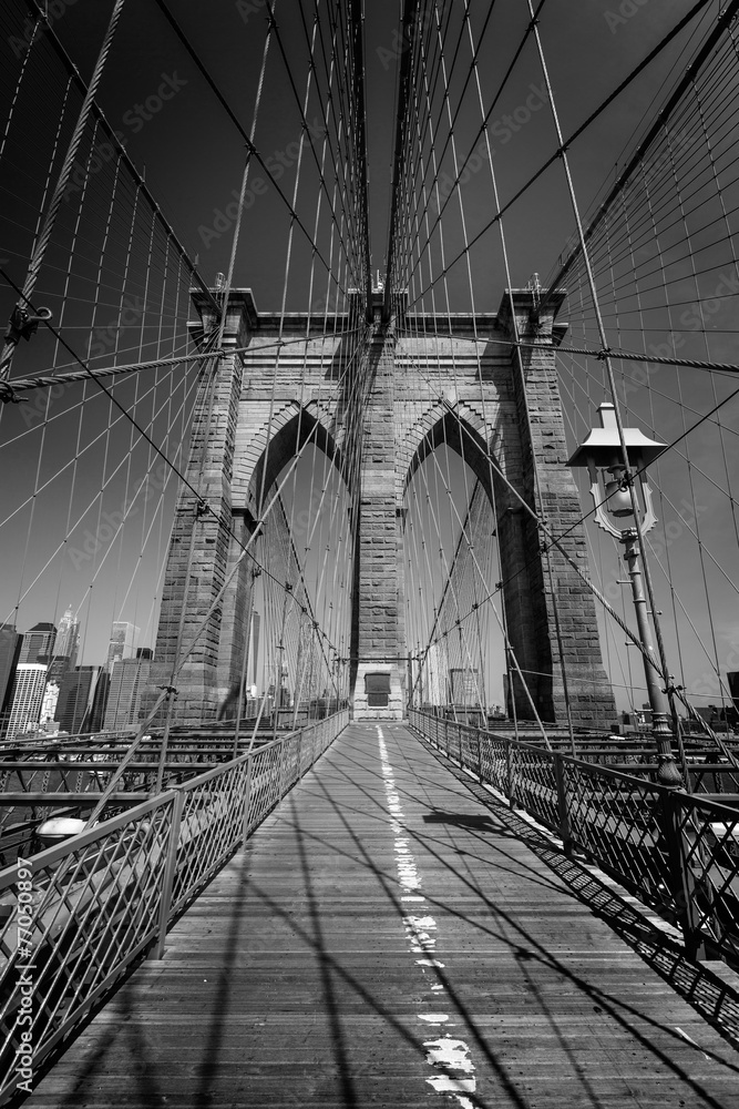Fototapeta premium Brooklyn Bridge i Manhattan Nowy Jork w USA