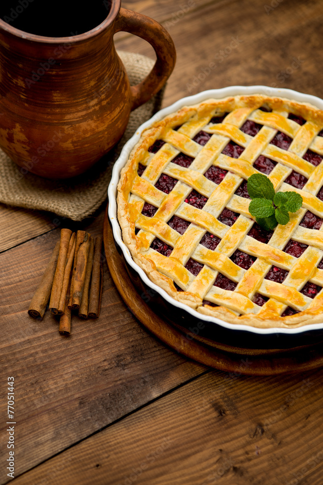 Homemade cherry pie Homemade cherry pie