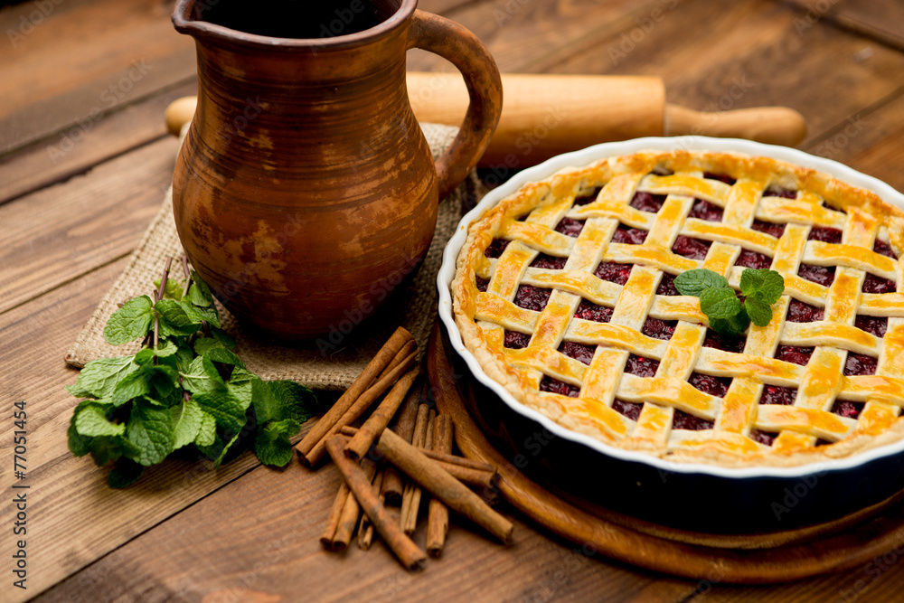 Homemade cherry pie Homemade cherry pie