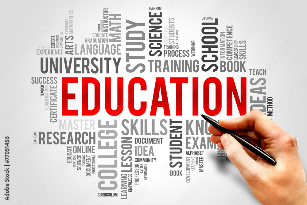 Education and learning word business collage concept Education and learning word business collage concept