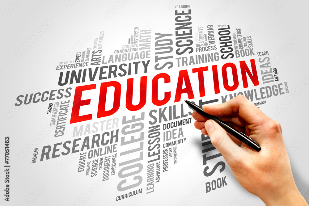 Education and learning word business collage concept Education and learning word business collage concept