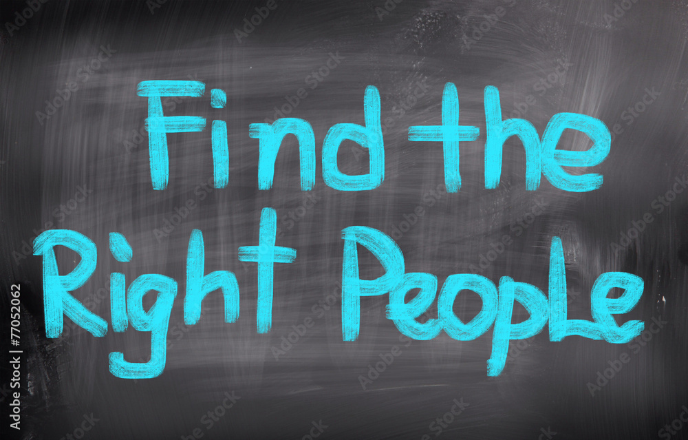 Find The Right People Concept Find The Right People Concept