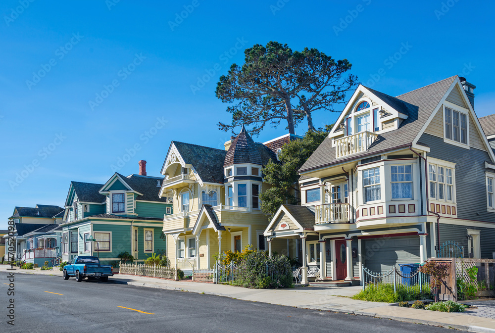 Street in Pacific Grove, Monterey, California, USA