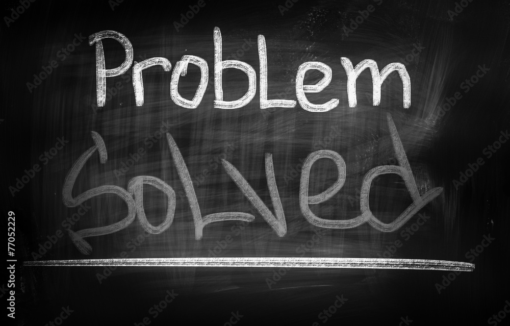 Obraz premium Problem Solved Concept
