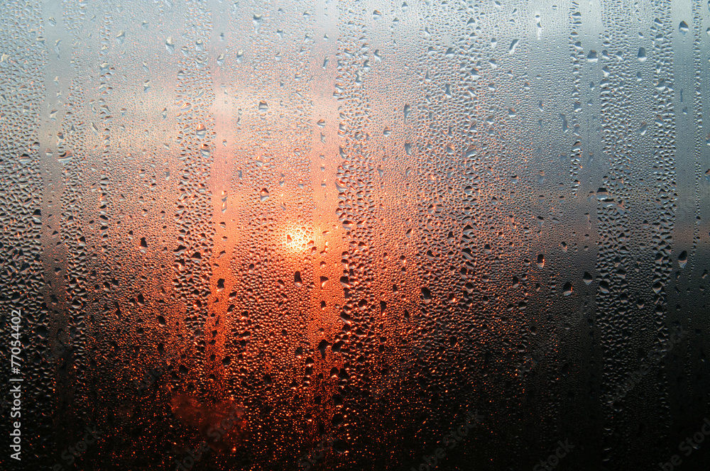 Fototapeta premium Krople na szkle