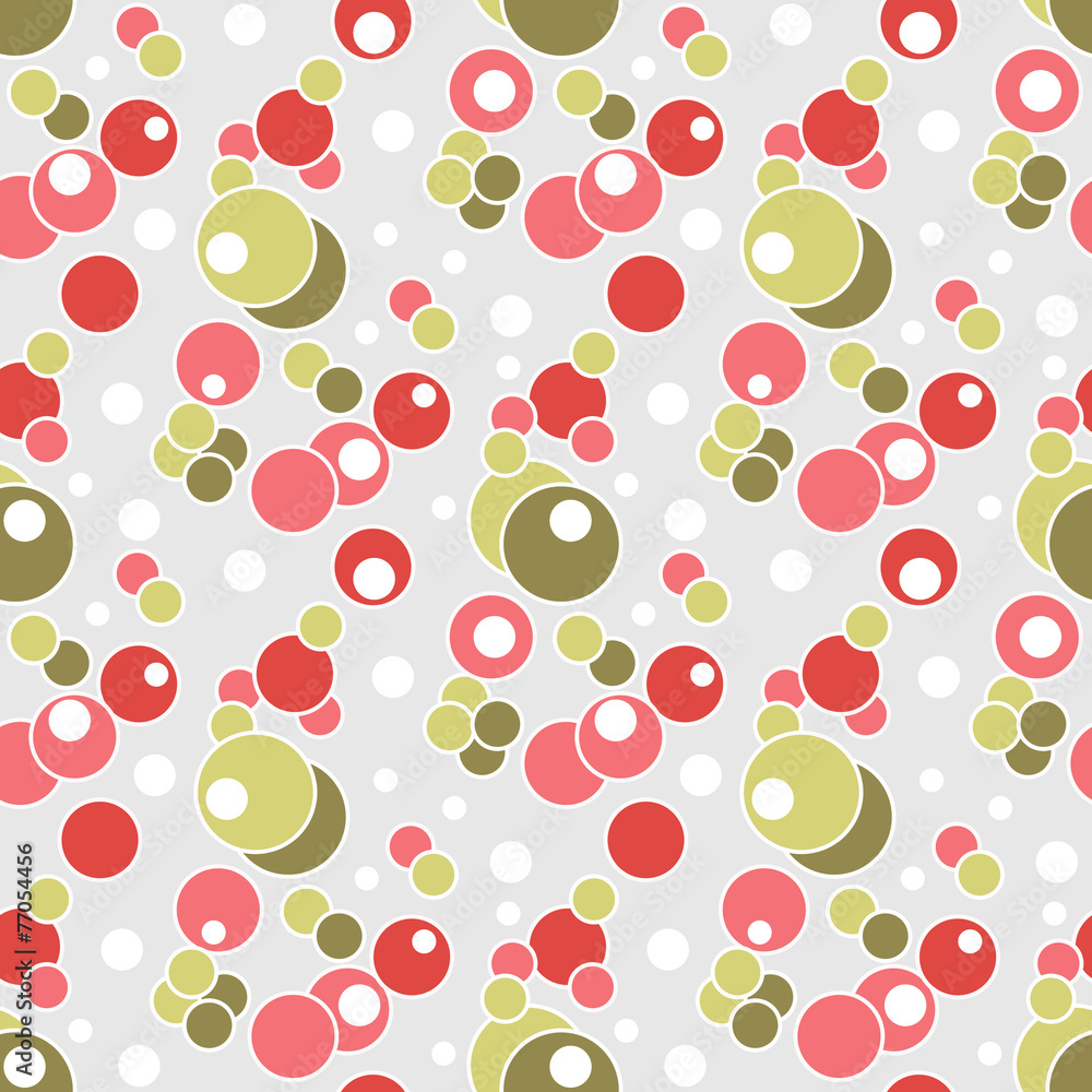 Seamless circles pattern geometric elements background