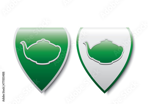 Stickers  with teapot