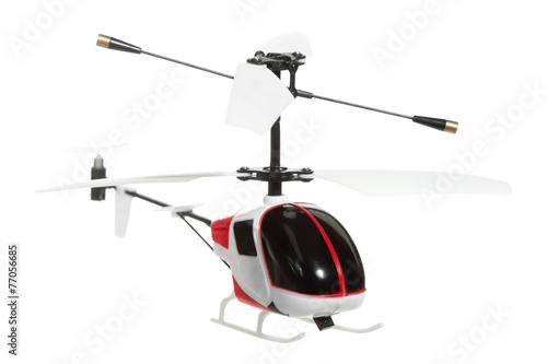 The flying RC helicopter