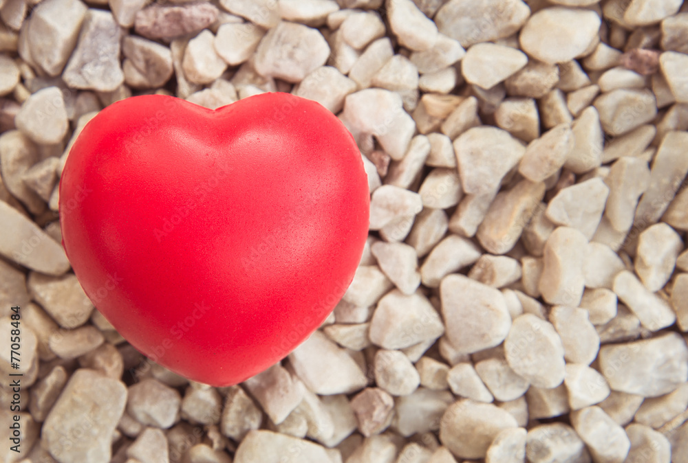 Red heart in love of Valentine's day with stone background. Red heart in love of Valentine's day with stone background.